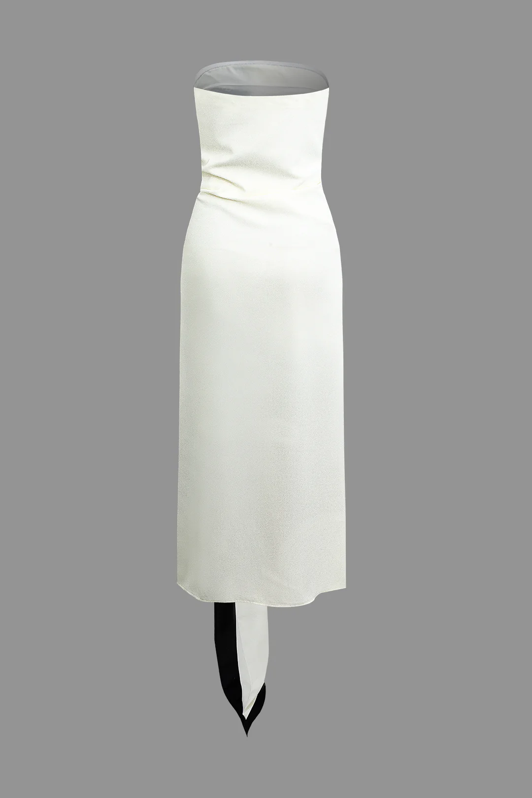 Contrast Tie-Up Sleeveless Maxi Dress - Flockneti