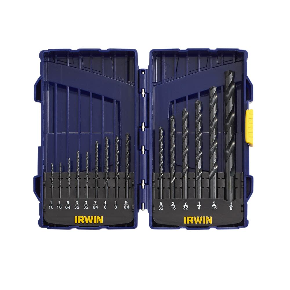 Irwin 15 piece Black Oxide Drill Bit Set - Flockneti