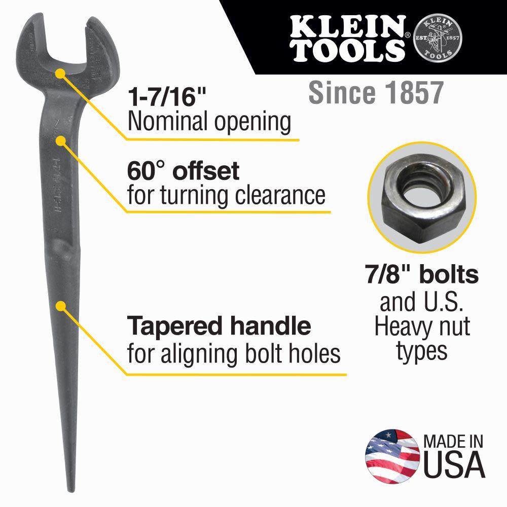 Klein Tools Spud Wrench1-7/16″ Heavy Nut - Flockneti