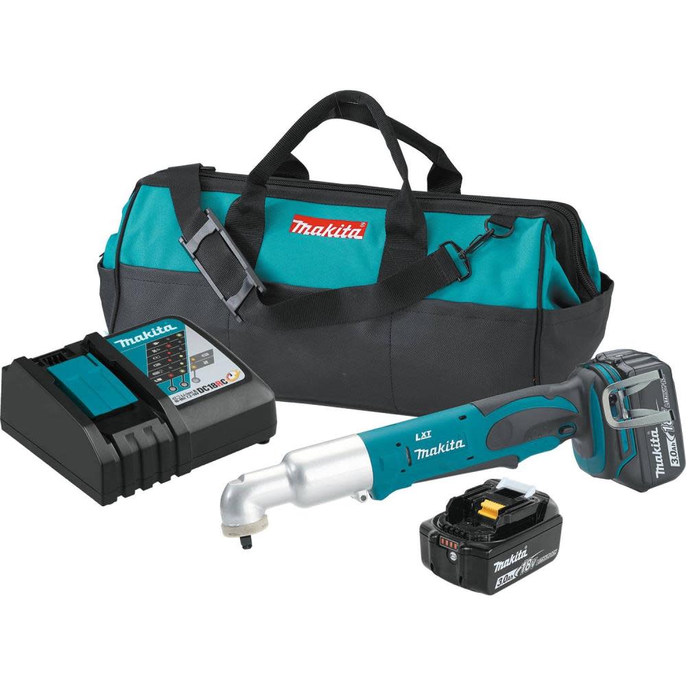 Makita 18V LXT Lithium-Ion Cordless 3/8 in. Angle Impact Wrench Kit - Flockneti