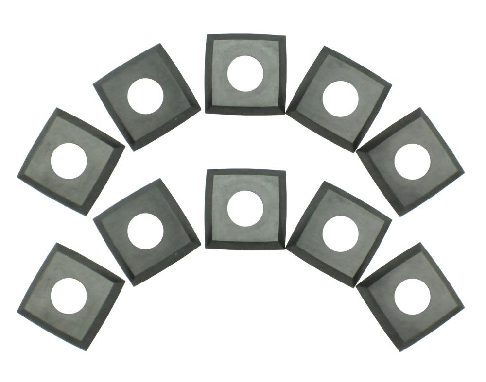 Rikon Carbide 4-Edge Helical Cutter Inserts for Stationary Planer Planer/Jointers Pack 10 - Flockneti