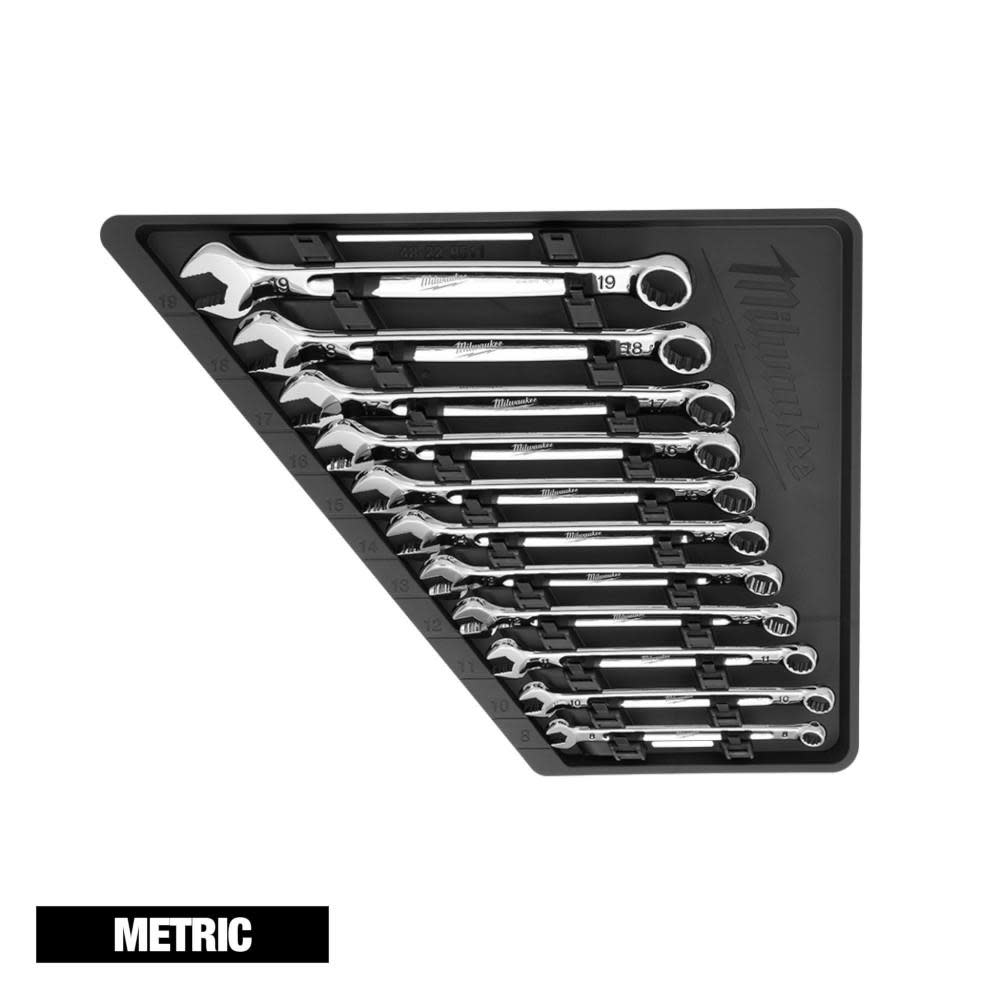 Milwaukee Metric Combination Wrench 11pc Set - Flockneti
