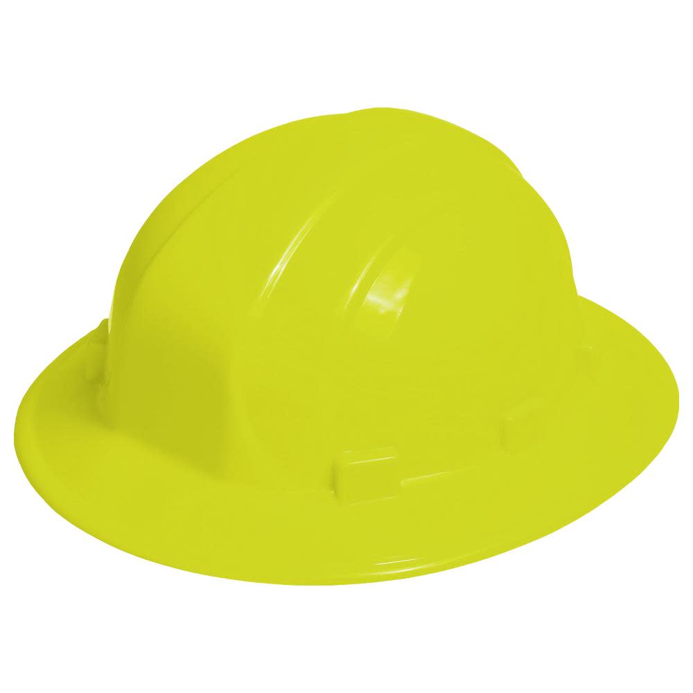 ERB Omega II Full Brim Hard Hat – Hi-Viz Yellow - Flockneti