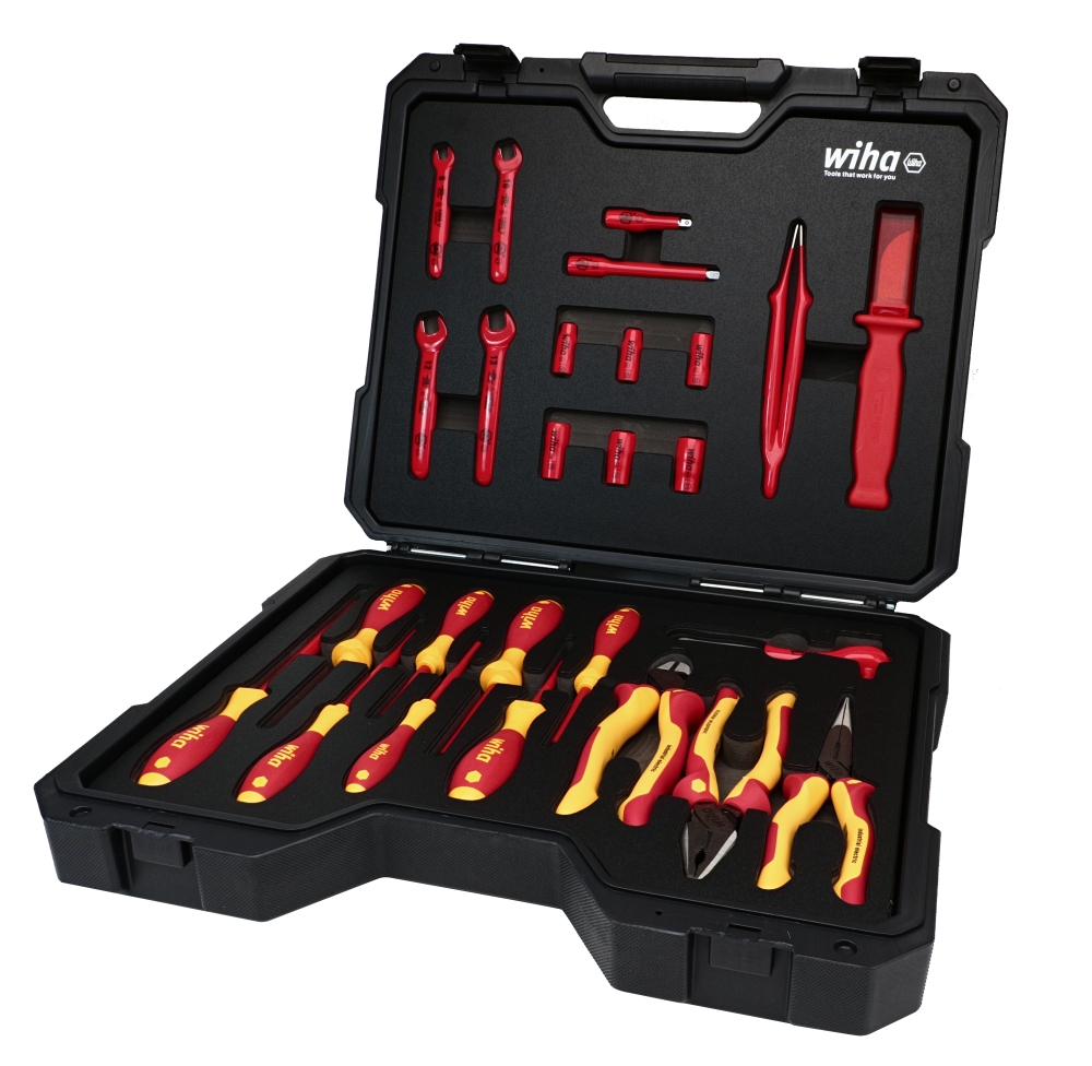 Wiha Insulated Hybrid & EV Essentials Tool Kit 26pc - Flockneti