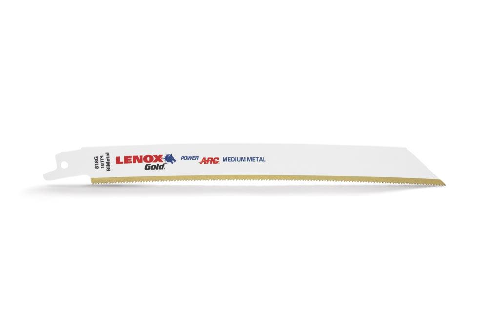 Lenox 8 In. 18TPI Gold Power Arc Curved Reciprocating Blade 5 pk. - Flockneti