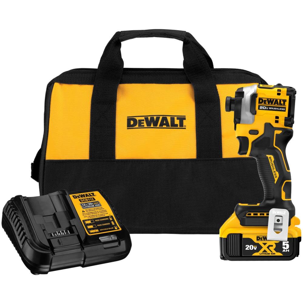 DEWALT ATOMIC 20V MAX Impact Driver Kit 1/4″ 3 Speed Brushless Cordless - Flockneti