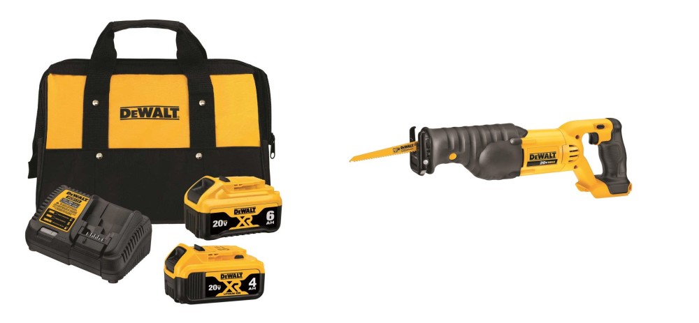 DEWALT 20V Max Reciprocating Saw & 20V MAX Starter Kit Bundle - Flockneti
