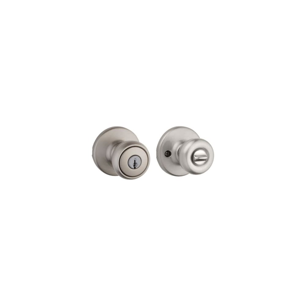 Kwikset Satin Chrome Security Keyed Entry Exterior Tylo Lockset Knob - Flockneti