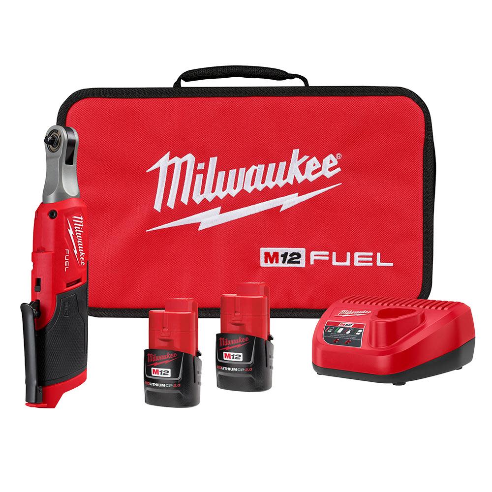 Milwaukee M12 FUEL 1/4″ High Speed Ratchet Kit - Flockneti