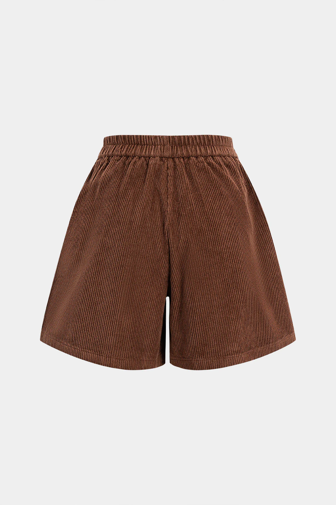 Corduroy High Waist Wide Leg Shorts - Flockneti