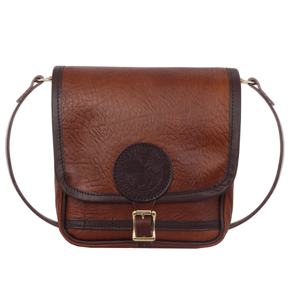 Duluth Pack 4 Liter Capacity Brown Trim Bison Leather Mini Haversack - Flockneti