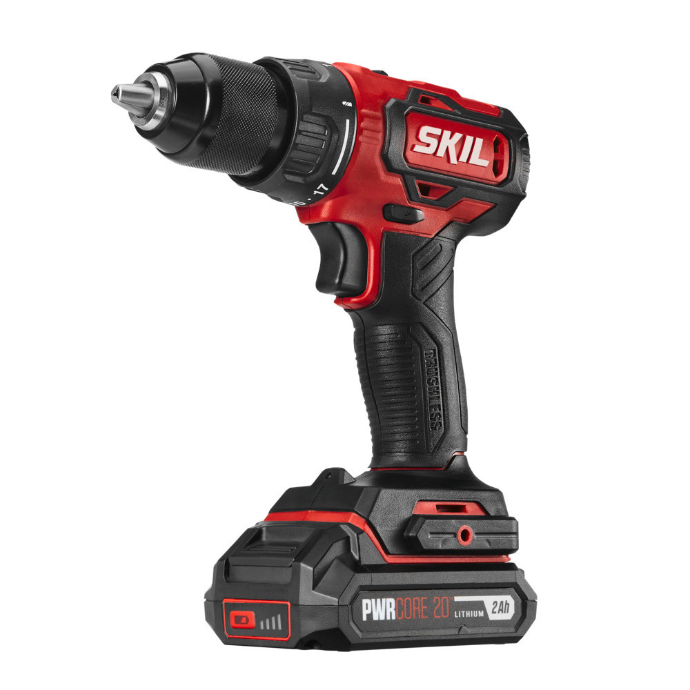 SKIL PWRCORE 20 Brushless 20V 1/2″ Drill Driver Kit - Flockneti