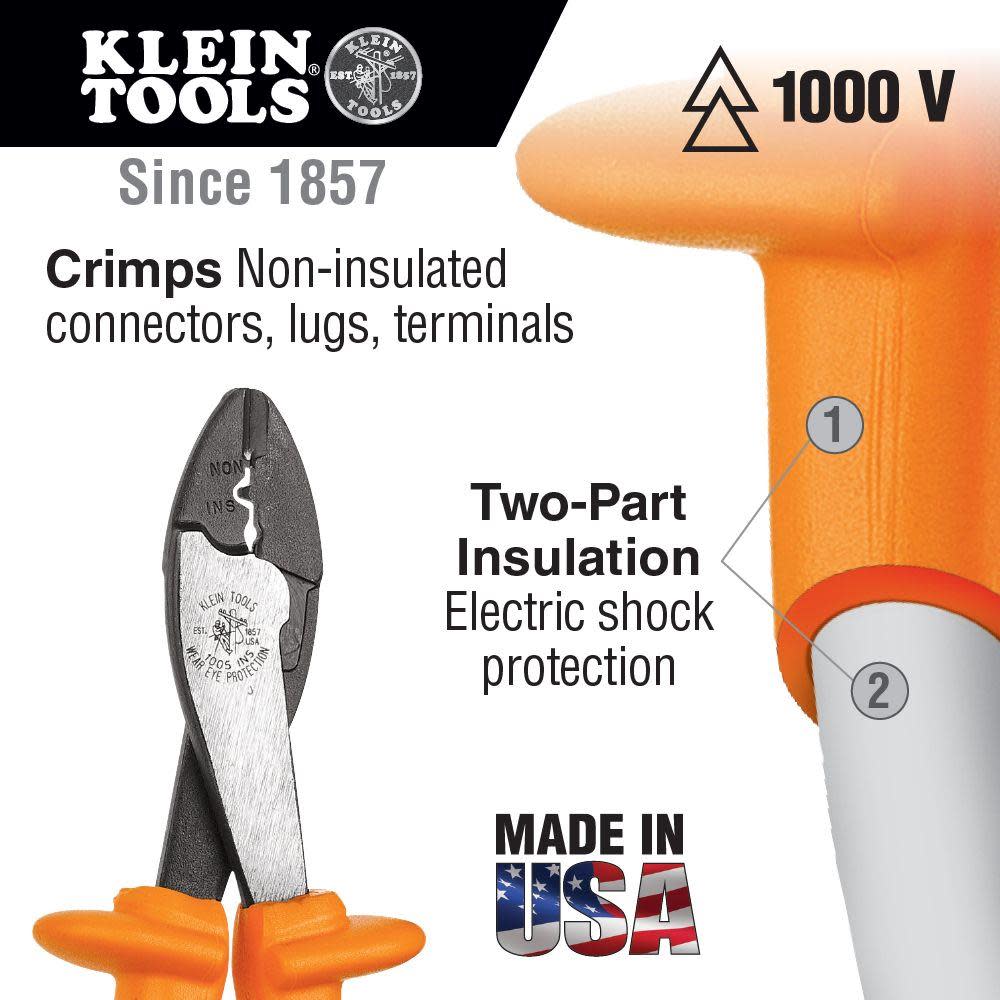 Klein Tools Insulated Crimping/Cutting Tool - Flockneti