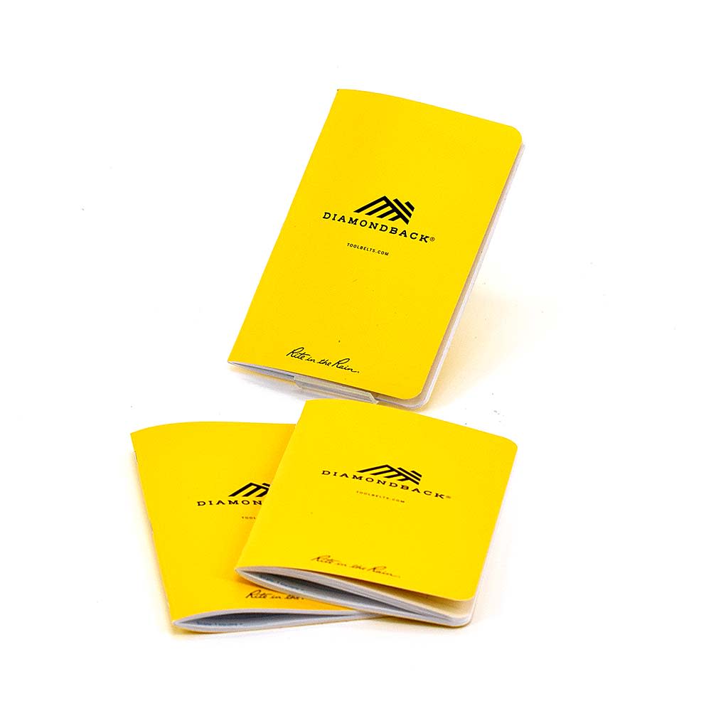 Diamondback Toolbelts Yellow DB x Rite in the Rain Mini Waterproof Notepad - Flockneti