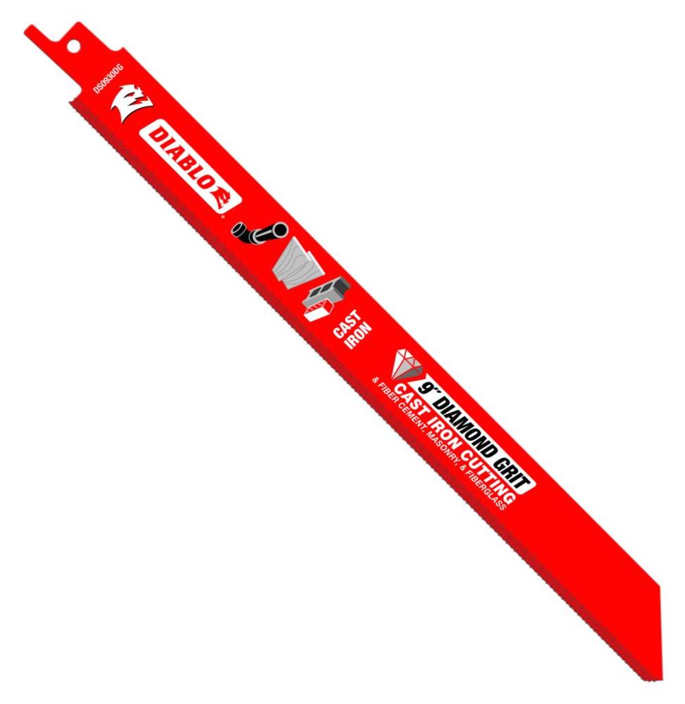Diablo Tools 9″ Diamond Grit Recip Blade for Cast Iron Fiber Cement Masonry and Fiberglass Single - Flockneti