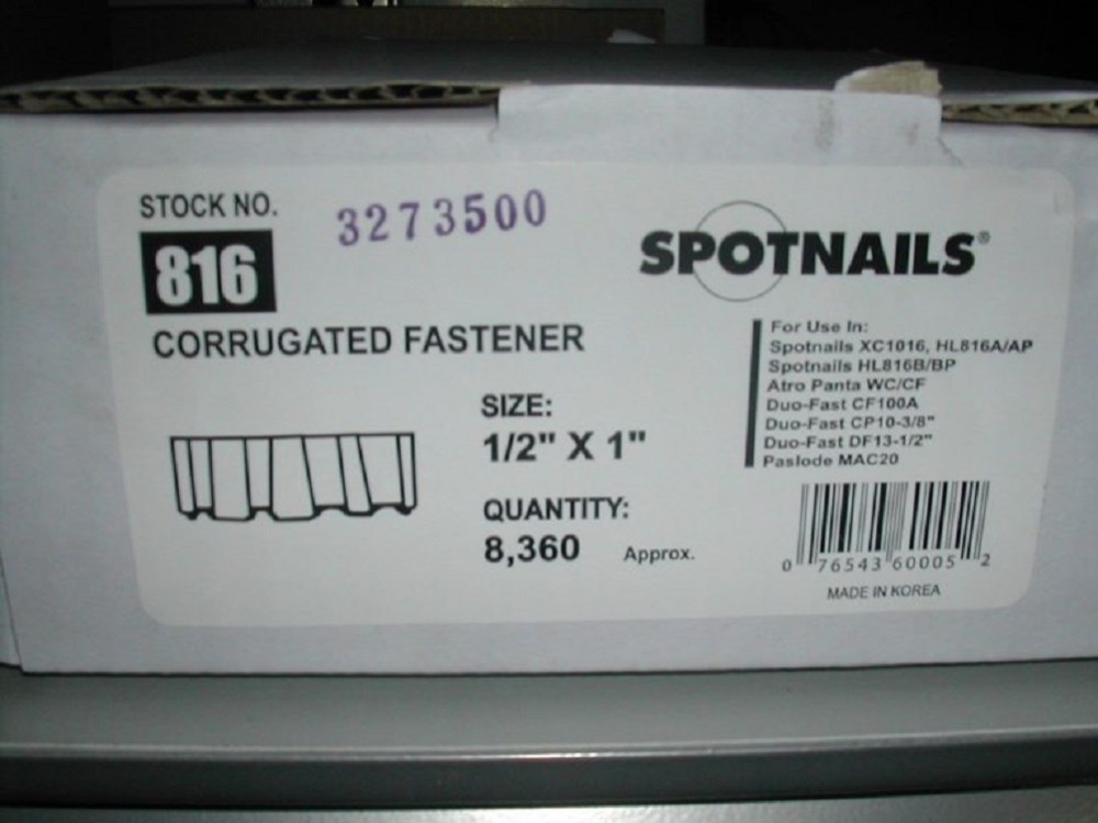 Spotnails 1/2 In. Corrugated Nails – 8360 Nails - Flockneti
