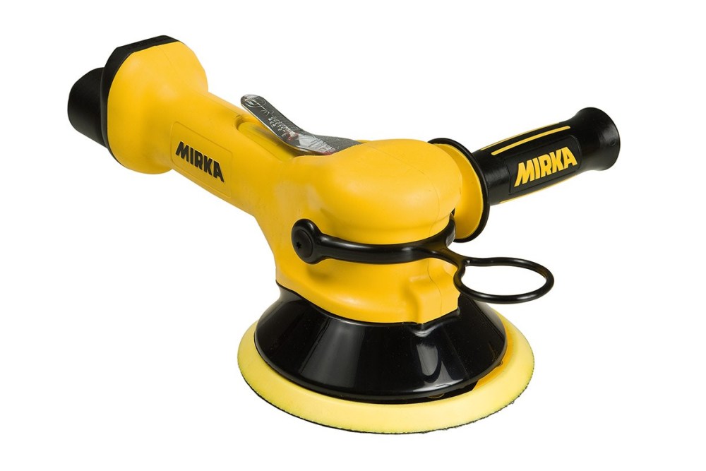Mirka 6 In. Disc Two-Handed Vacuum-Ready Orbit Air Sander - Flockneti