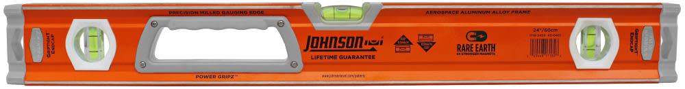 Johnson Level 24 In. Magnetic Heavy Duty Aluminum Box Level - Flockneti