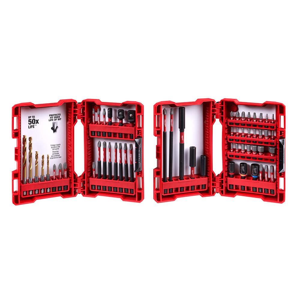 Milwaukee SHOCKWAVE Drill & Drive Bit Set Impact Duty 56pc - Flockneti