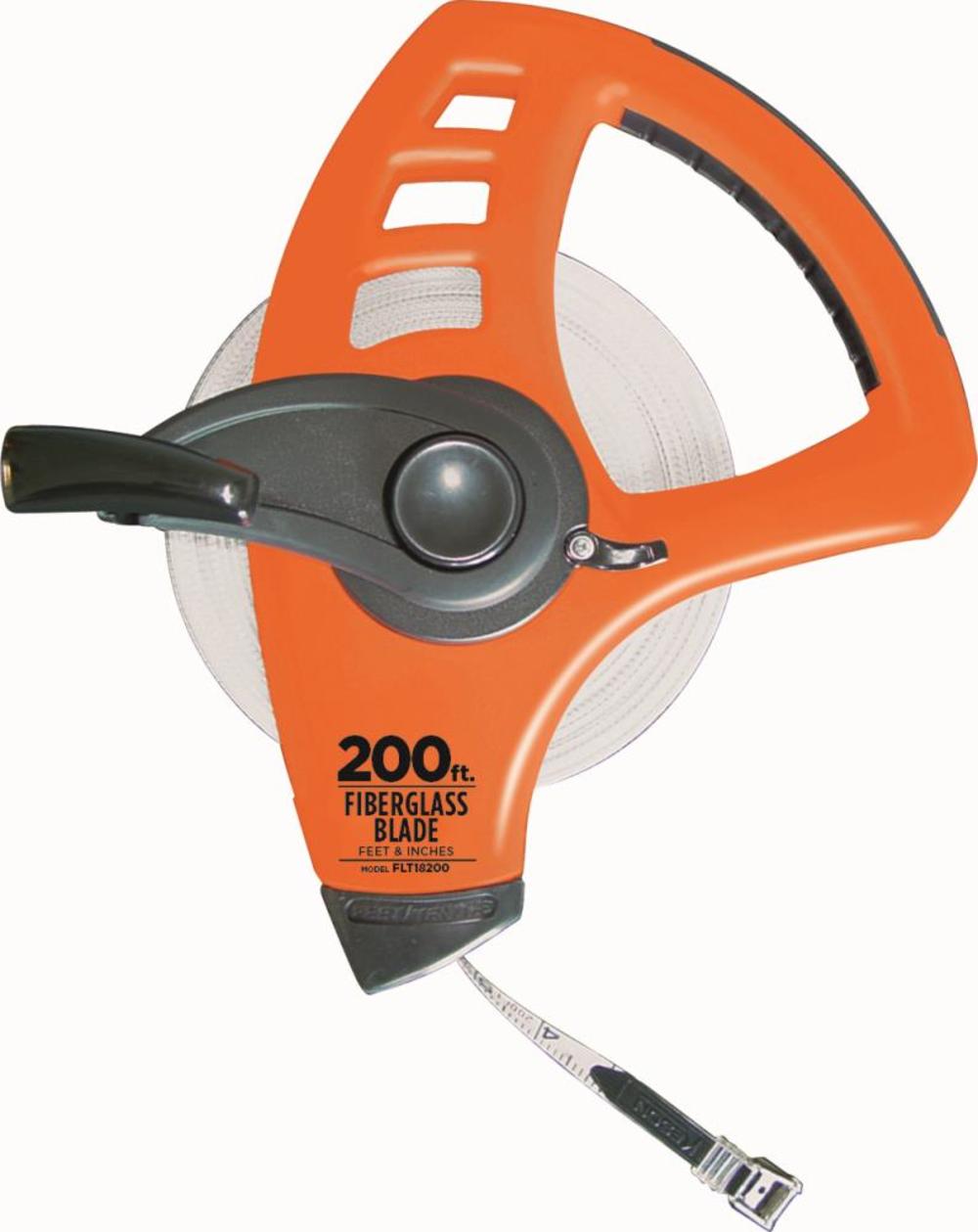 Keson 200 Ft. Units: in 1/8 Freewheeling Fiberglass Tape Measure - Flockneti