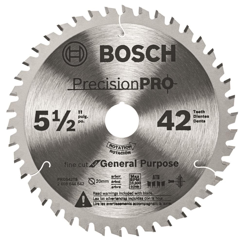 Bosch Track Saw Blade 5 1/2″ 42 Tooth Precision Pro Series - Flockneti