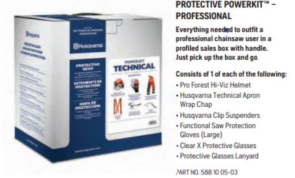 Husqvarna Protective POWERKIT Technical Professional PPE Kit - Flockneti