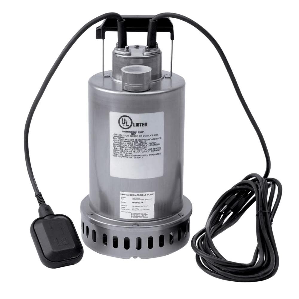 Honda 1/2 HP Stainless Steel Submersible Water Pump - Flockneti