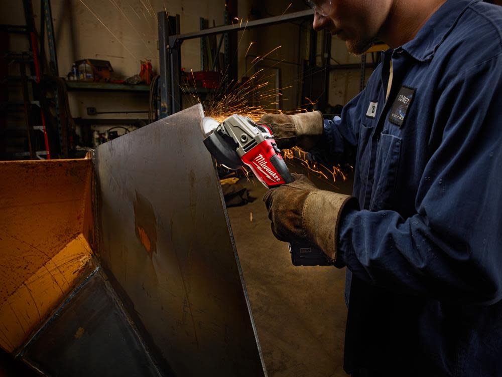 Milwaukee M18 FUEL 4-1/2 In. / 5 In. Grinder Slide Switch Lock-On 1 Battery - Flockneti