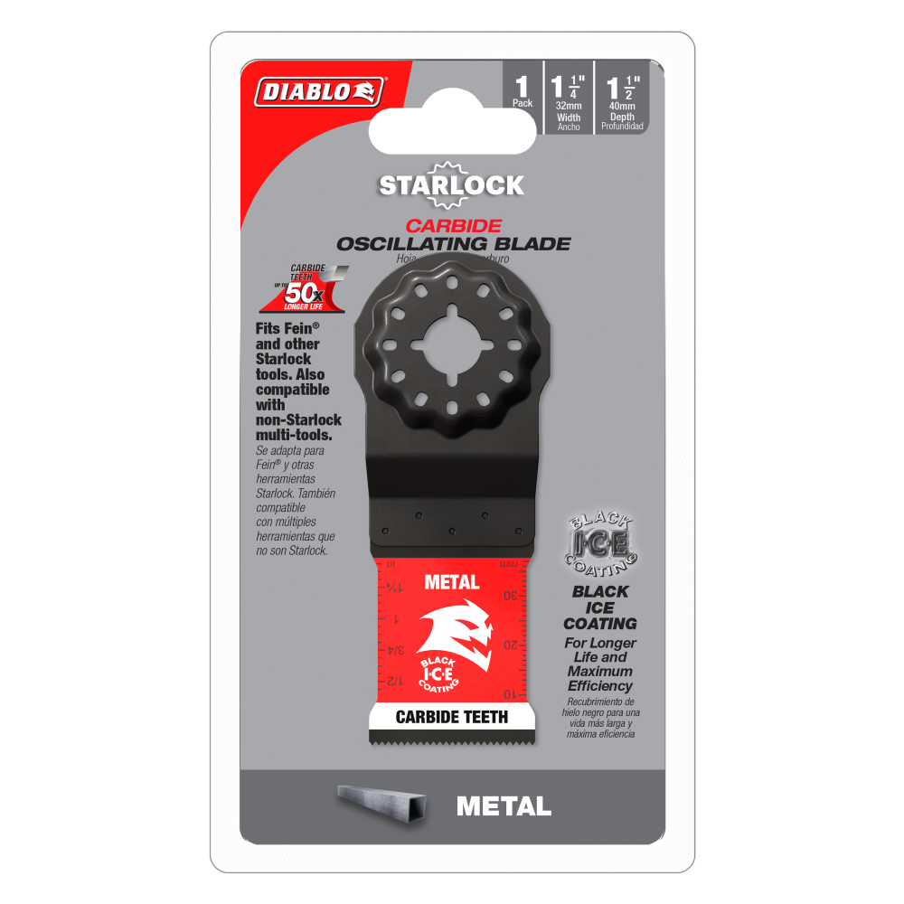 Diablo Tools 1 1/4″ Starlock Carbide Oscillating Blades for Metal - Flockneti