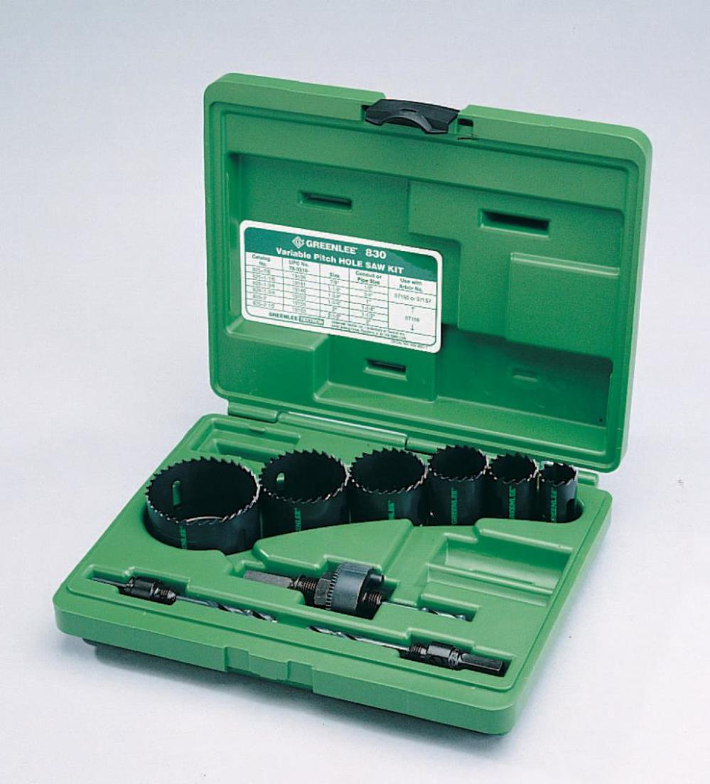 Greenlee Electricians’ Bi-Metal Hole Saw Kit – 1/2 In. to 2 In. Conduit Sizes - Flockneti