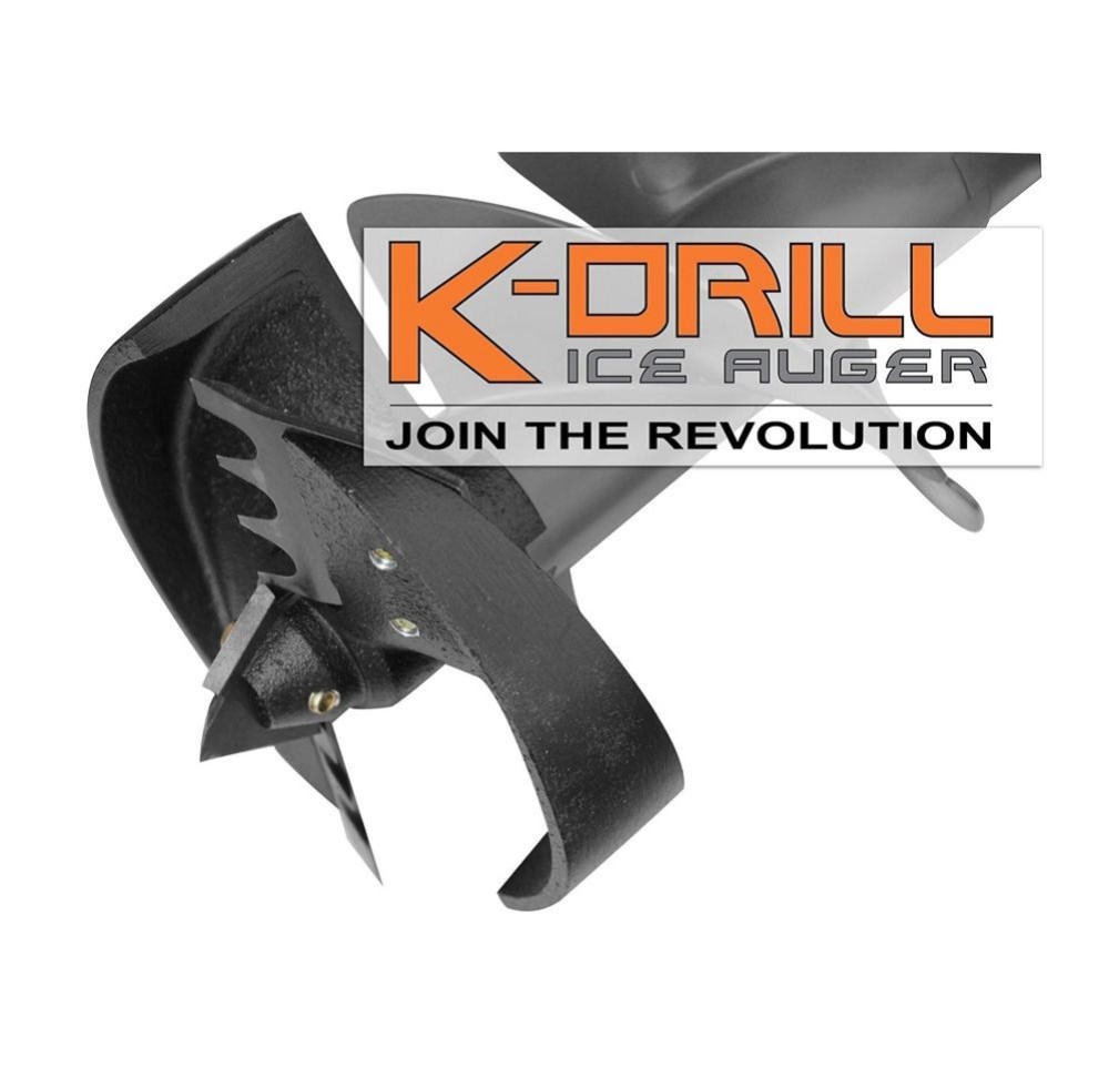 K-Drill 8.5″ Ice Auger with Flex 24V 1/2″ 2 Speed Drill Driver With Turbo Mode Kit - Flockneti