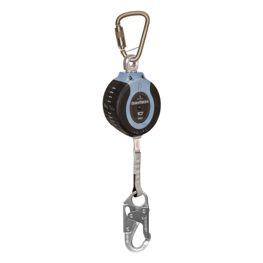 Falltech DuraTech 10′ Single Leg Web SRL with Hook & Carabiner - Flockneti