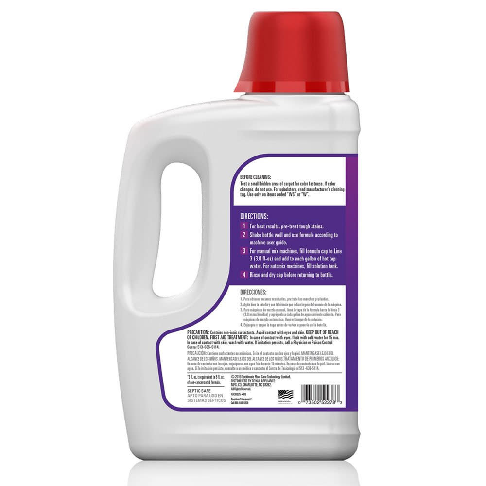 Hoover Residential Vacuum Paws & Claws Carpet Cleaner Solution Deep Cleaning Stainguard 64oz - Flockneti