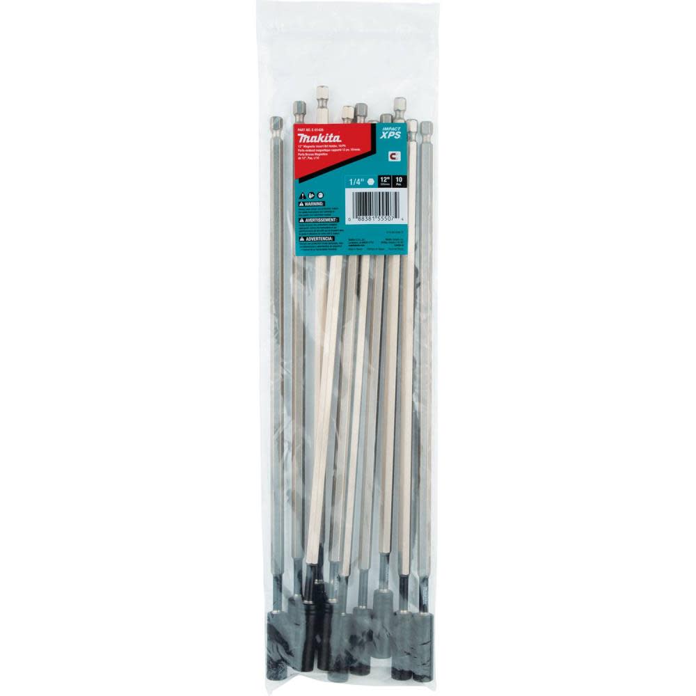 Makita Impact XPS 12″ Magnetic Insert Bit Holder 10/pk Bulk - Flockneti