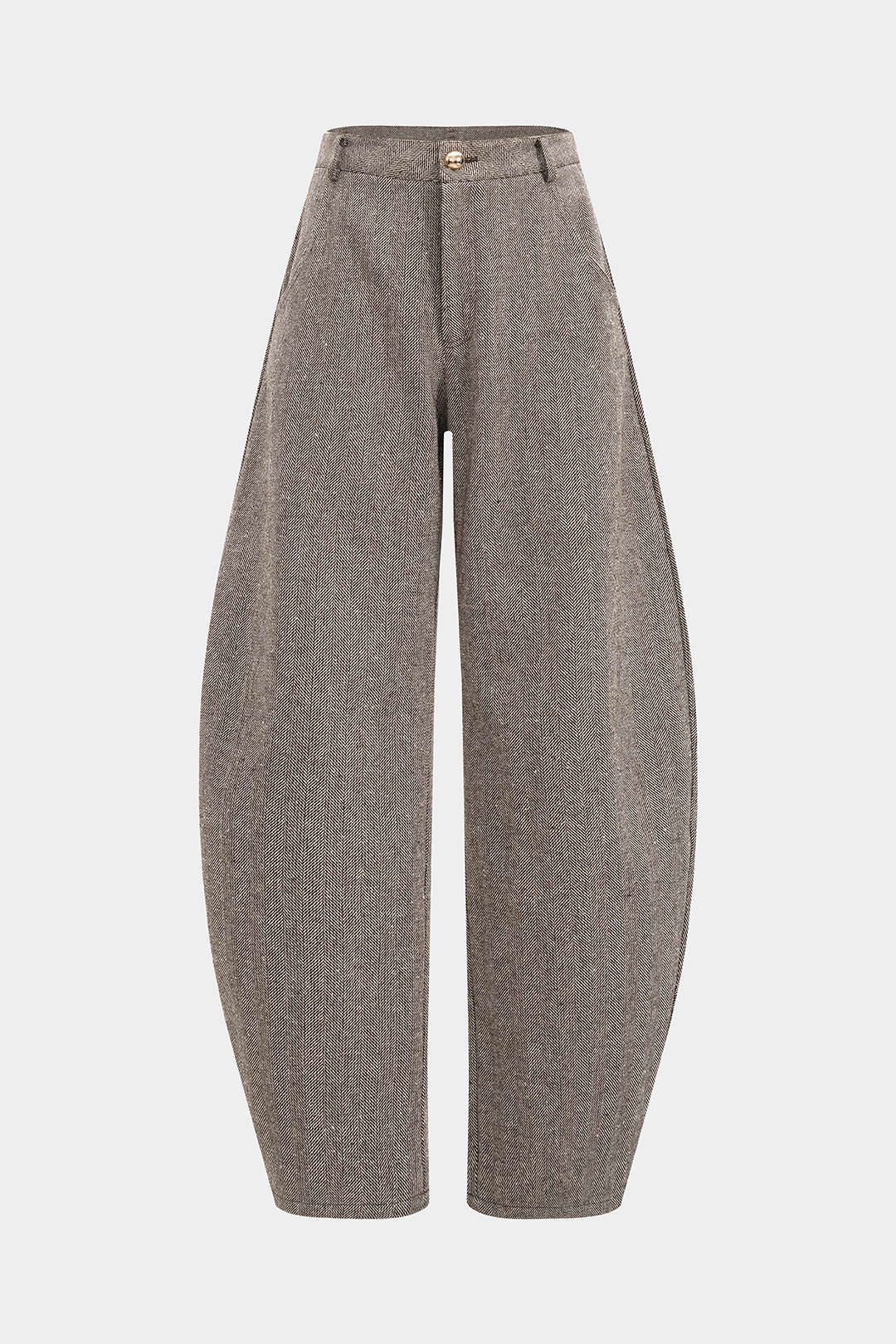 Woolen Metallic Button Pocket Pants - Flockneti