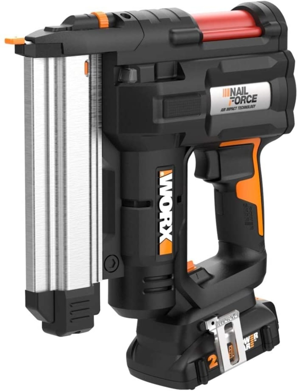 Worx 20V Power Share Cordless 18 Gauge 2 in 1 Nail and Staple Gun Kit - Flockneti