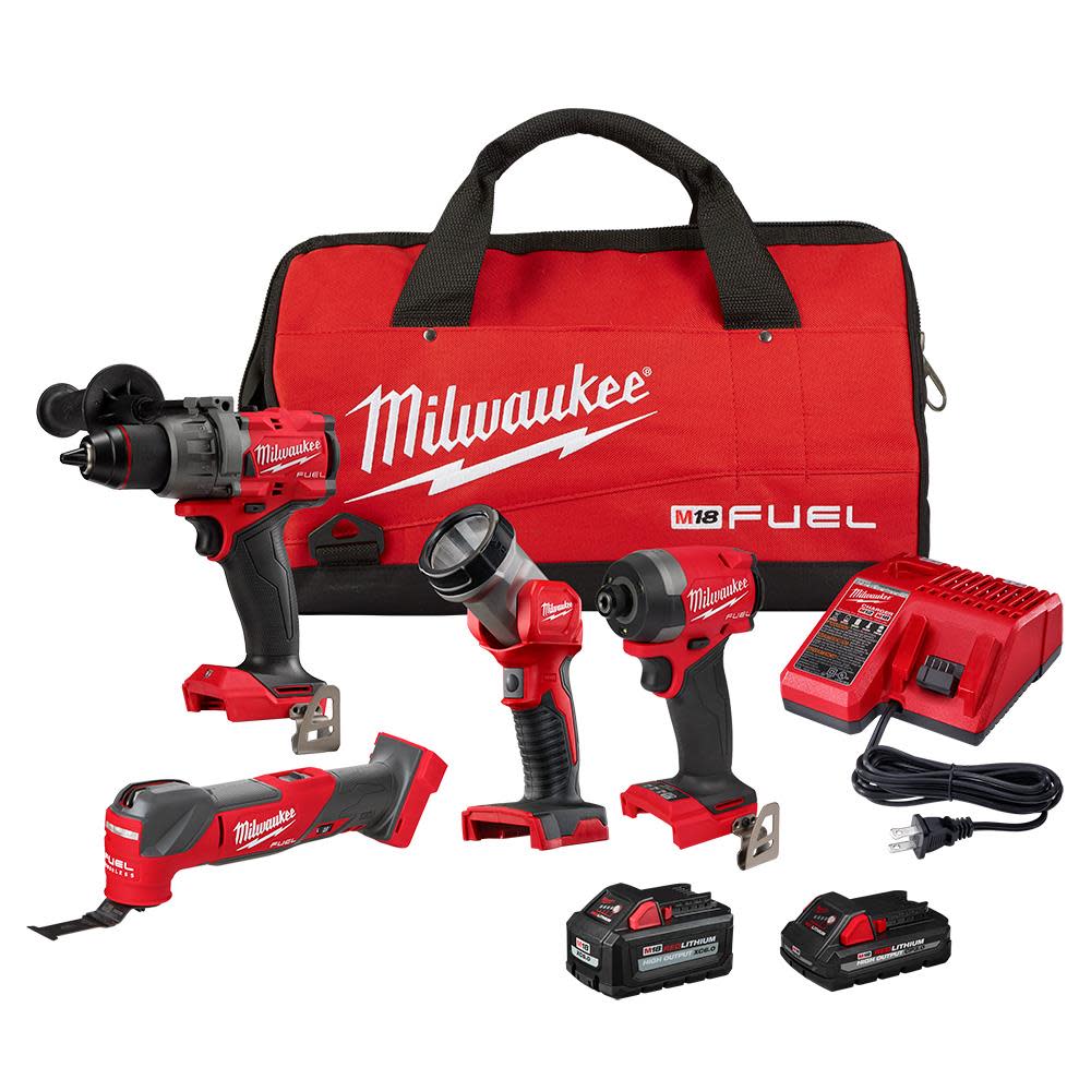Milwaukee M18 FUEL 4 Tool Combo Kit - Flockneti