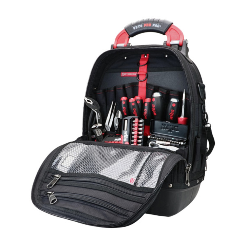 Wiha Contractor Tool Set RedStripe Tech Pac 63pc - Flockneti