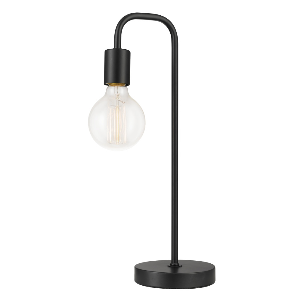 Globe Electric Holden Scandinavian Table Lamp 18″ Satin Black - Flockneti
