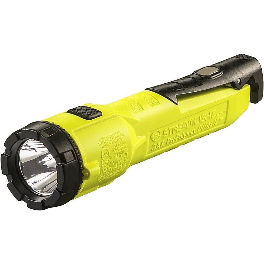Streamlight Dualie 3AA Yellow Intrinsically Safe Multi-Function Flashlight - Flockneti