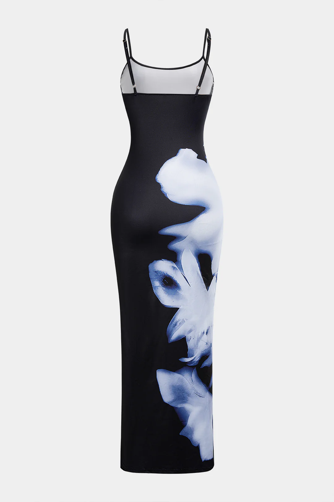 Floral Print Round Neck Sleeveless Maxi Dress - Flockneti