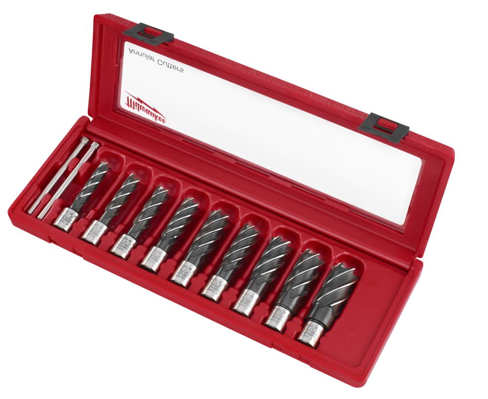 Milwaukee 9-Piece HSS Annular Cutter Set - Flockneti
