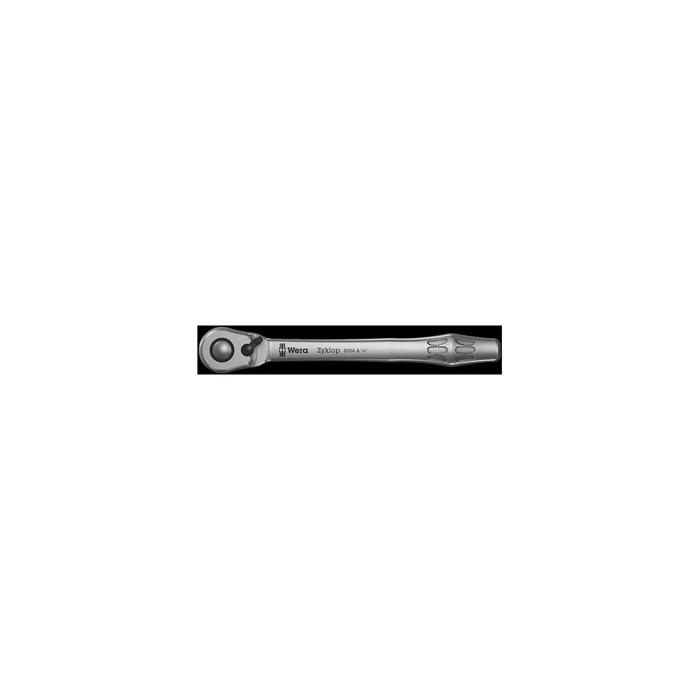 Wera Tools 8004 A Zyklop Metal Ratchet W/ Switch Lever & 1/4″ Drive - Flockneti