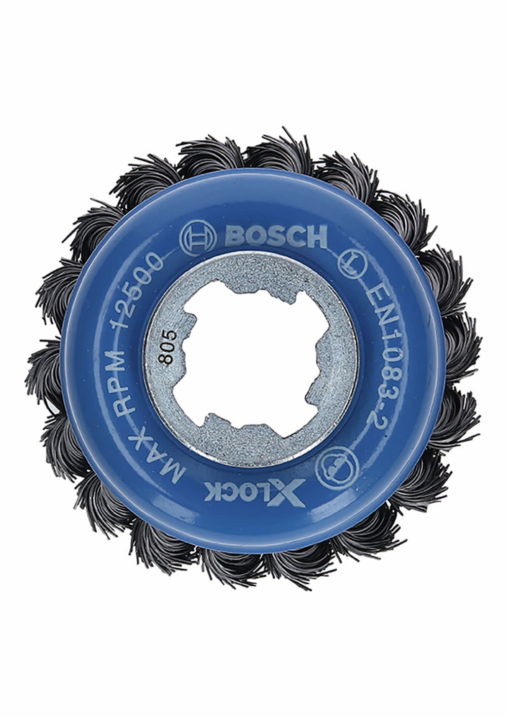 Bosch 3 In. Wheel Dia. X-LOCK Arbor Carbon Steel Knotted Wire Single Row Cup Brush - Flockneti
