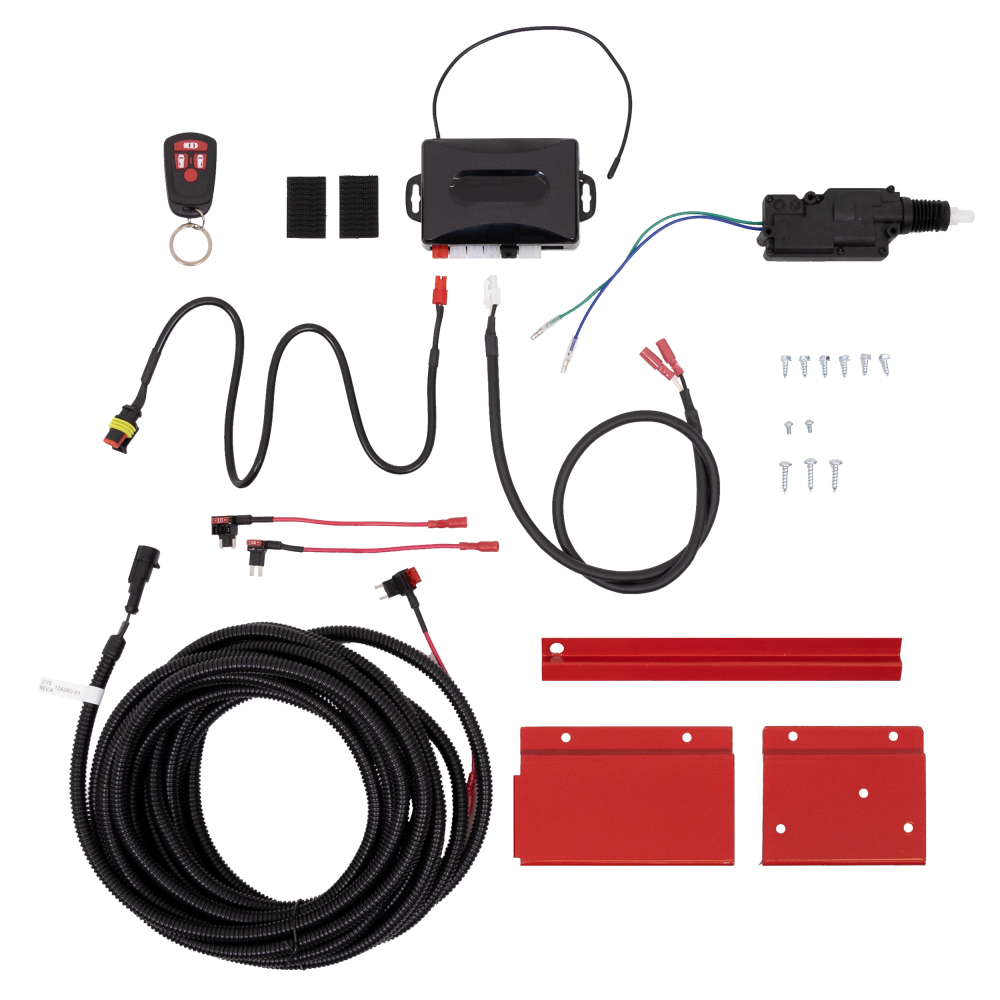 Weather Guard Remote Keyless Entry Kit with Fuse Wire Harness Saddle Box - Flockneti