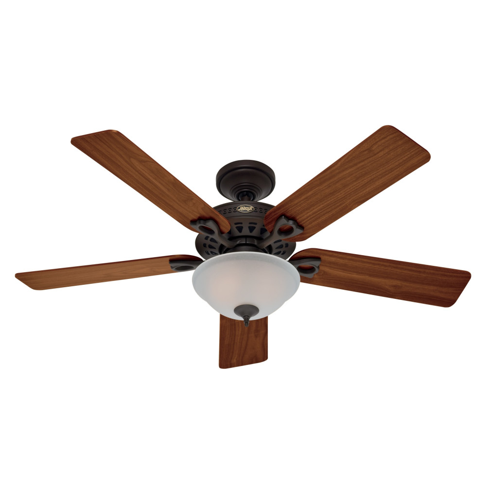 Hunter Fan Astoria Ceiling Fan 52″ New Bronze Medium Oak/Walnut - Flockneti