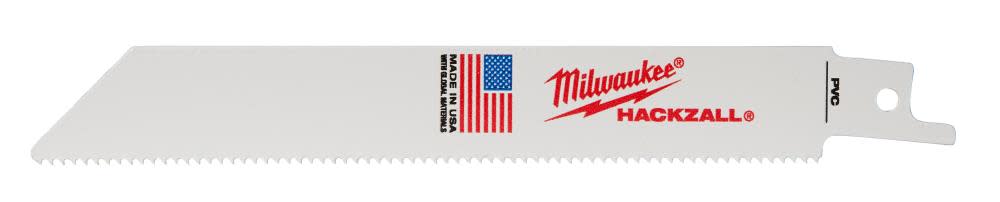 Milwaukee 6 in. M12 HACKZALL 40 PVC Bi-Metal Blade - Flockneti