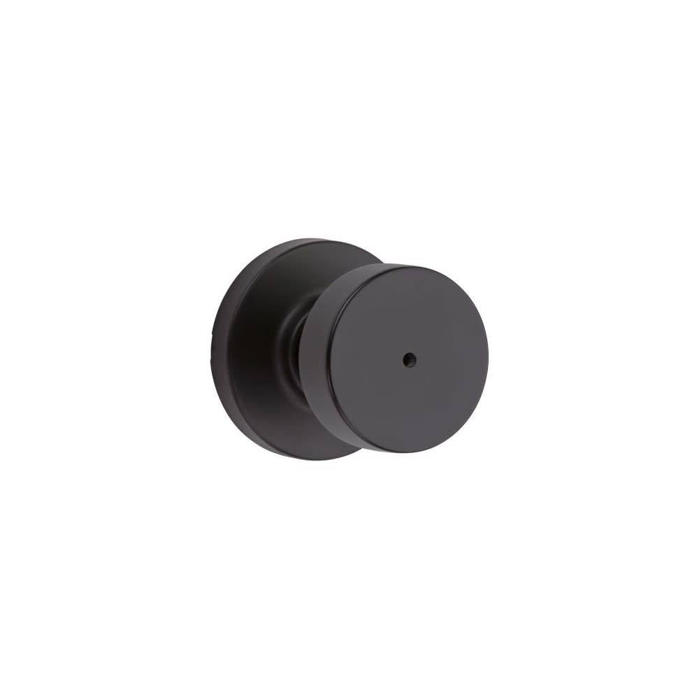 Kwikset Pismo Privacy Door Knob Matte Black Interior Bed & Bath - Flockneti