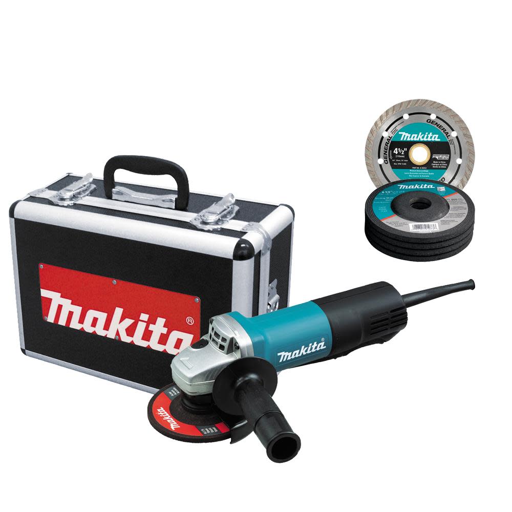 Makita 4-1/2-Inch Angle Grinder with Aluminum Case - Flockneti