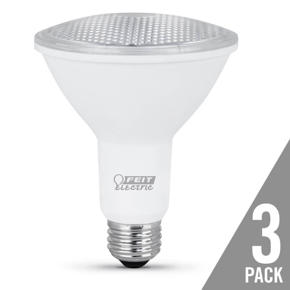 Feit Electric 75W PAR30 3000K Reflector LED Bulbs 3pk - Flockneti